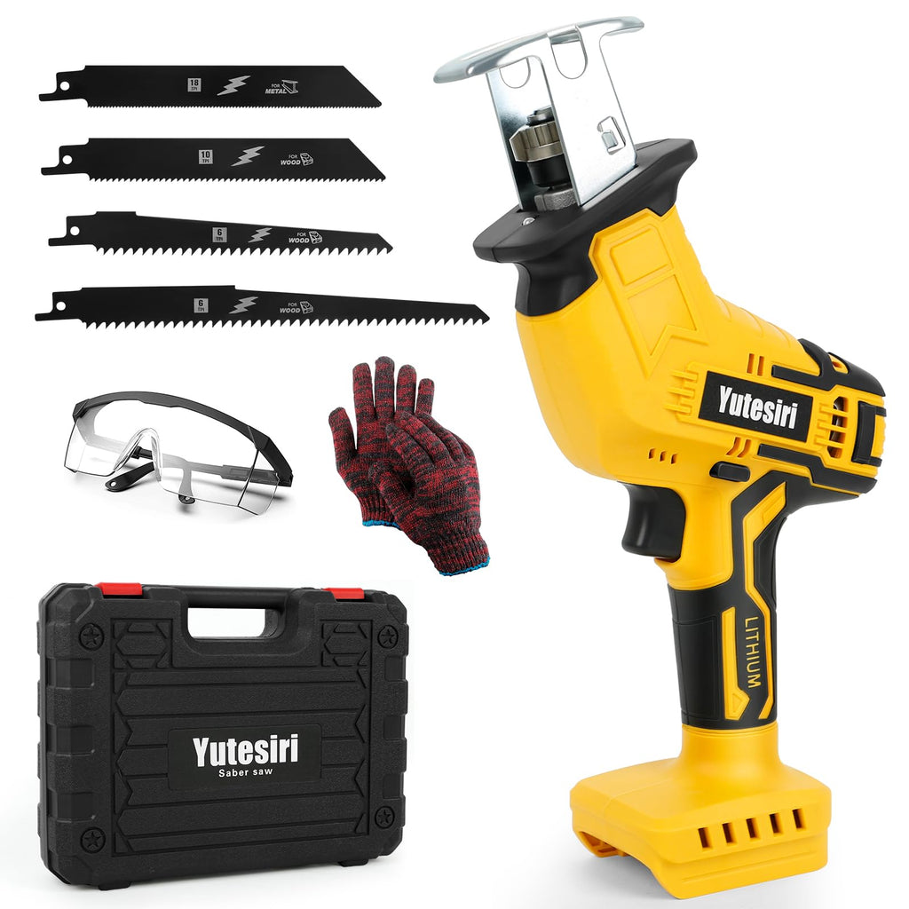 Cordless Reciprocating Saw, 0-3000SPM Variable Speed, 4 Saw Blades B648806