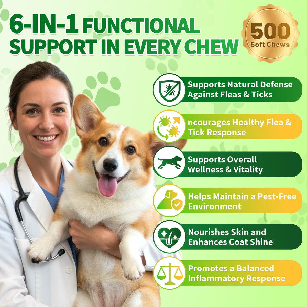 Flea and Tick Prevention for Dogs Chews P5887
