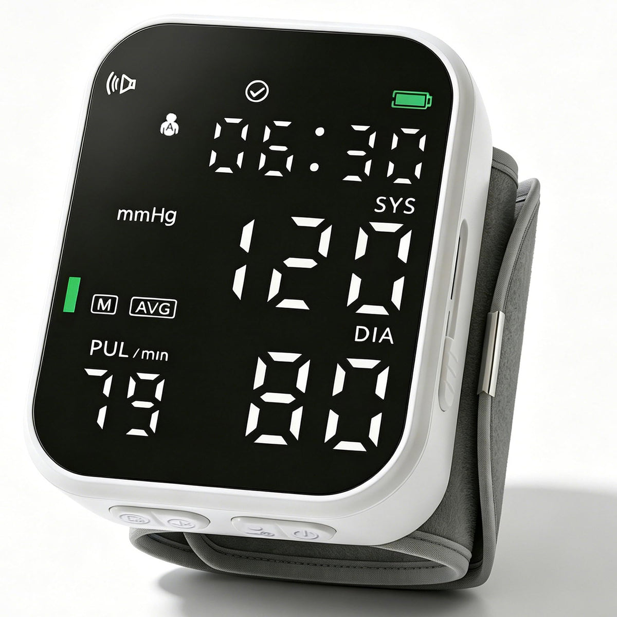 Black Digital Rechargeable Wrist Blood Pressure Monitor F50001