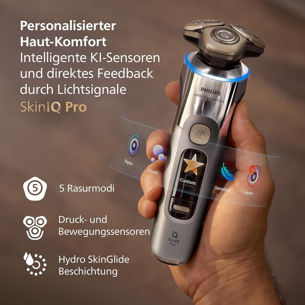 Electric Shaver Wet and Dry Razor with Trimmer Attachment T1144