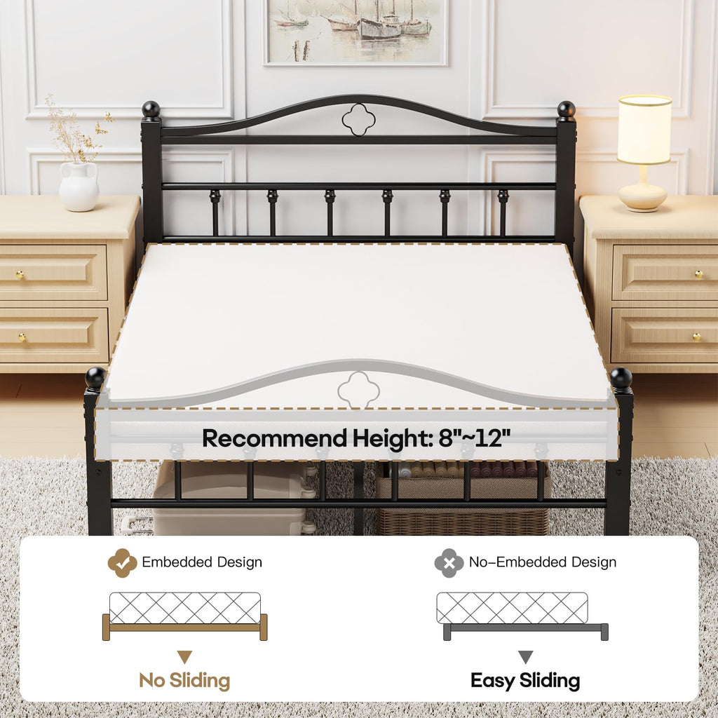 Full Size Bed Frame with Headboard O3569