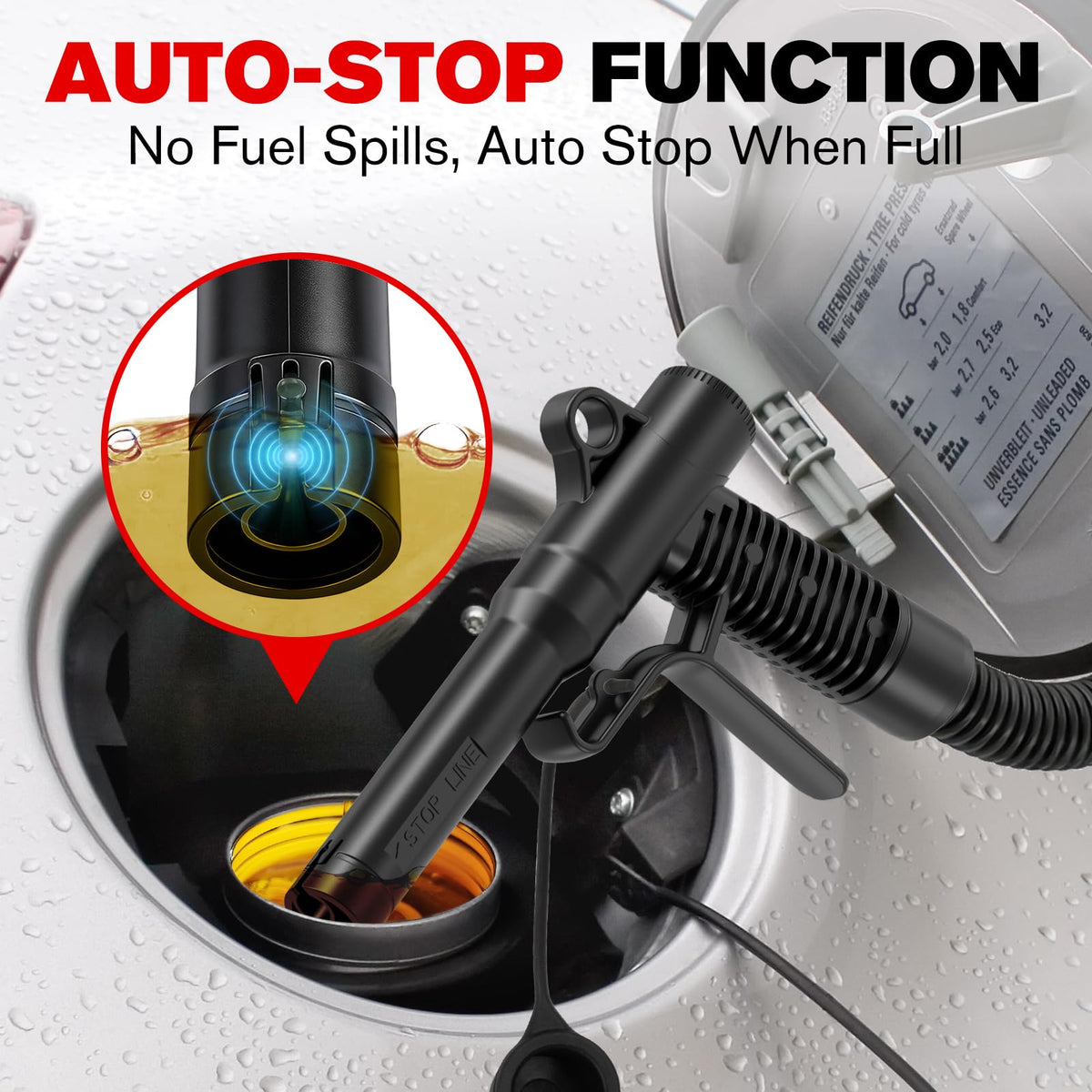 Battery Operated Fuel Transfer Pump with Auto-Stop D3651