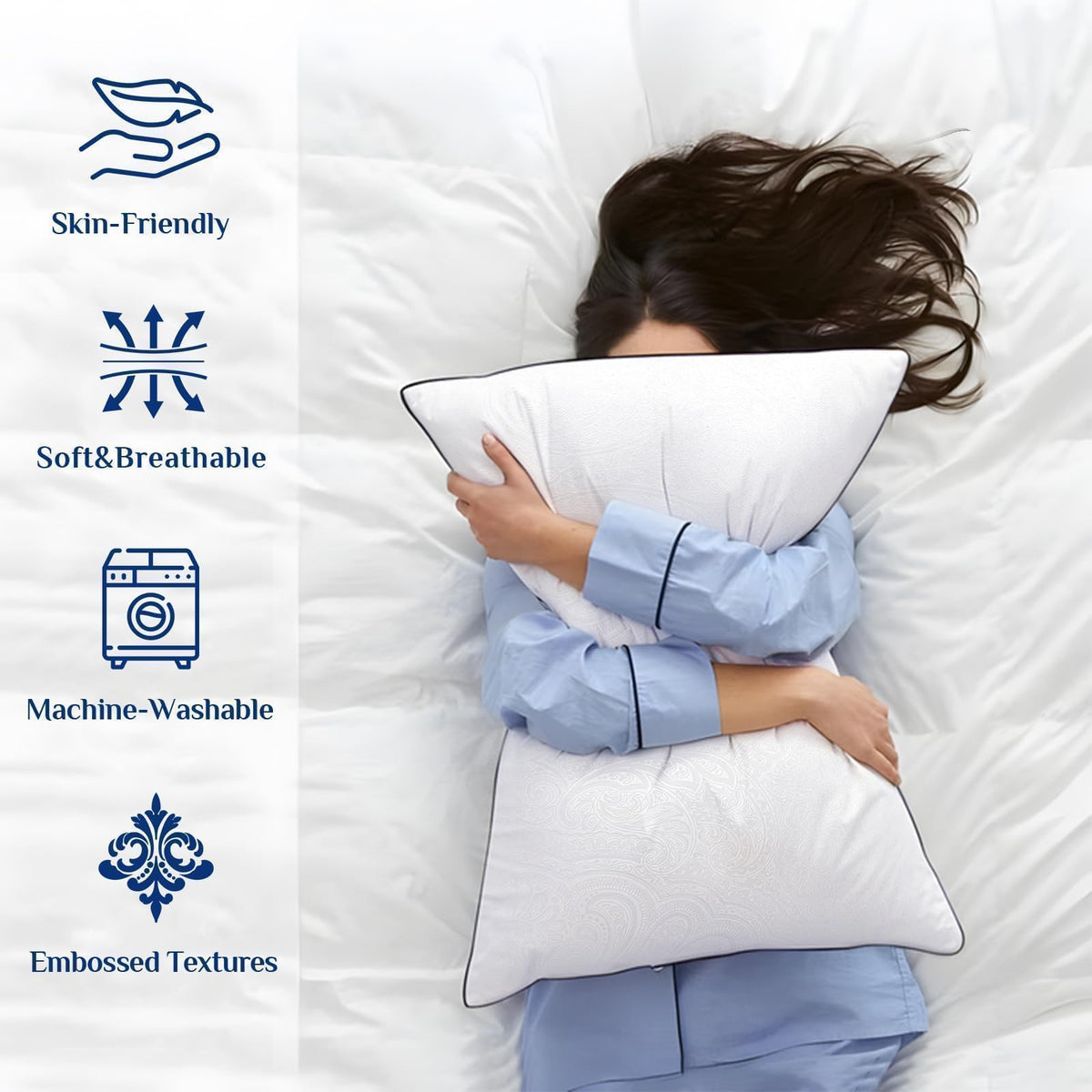 King Size Pillows 2 Pack Cooling Down Alternative D812177