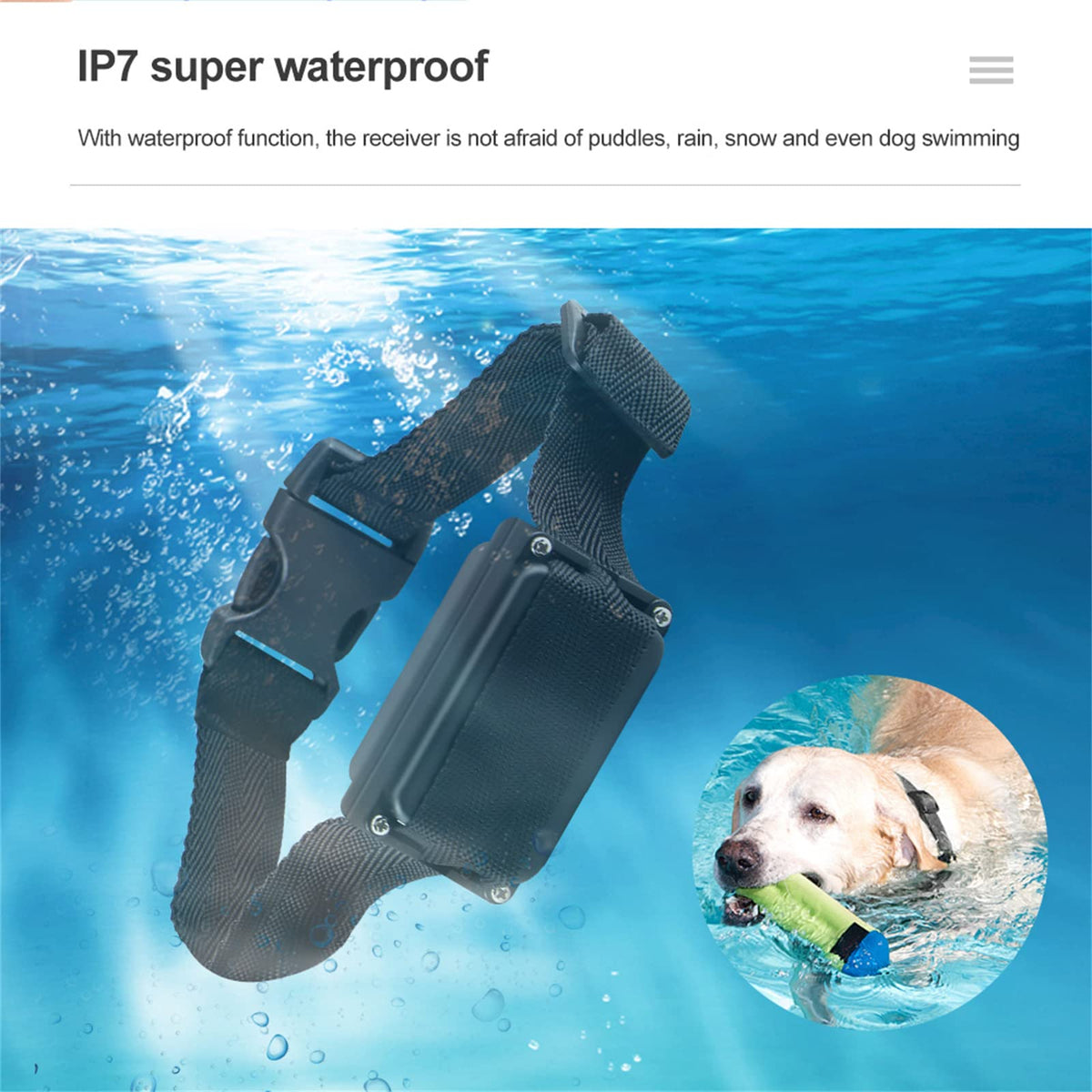Electronic Dog Fence & Waterproof Training Collar System O6802