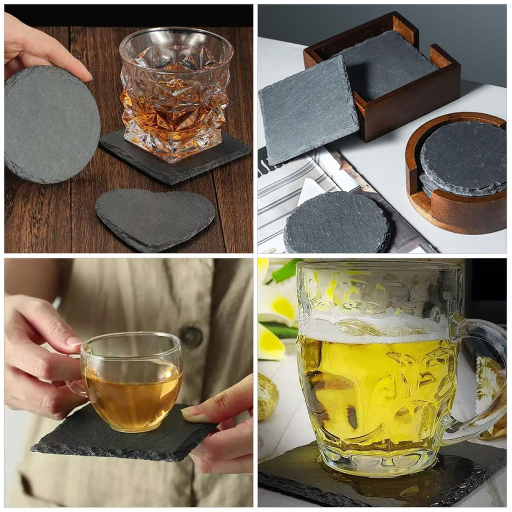 Natural Stone Cup Coaster Set 12pcs G232922