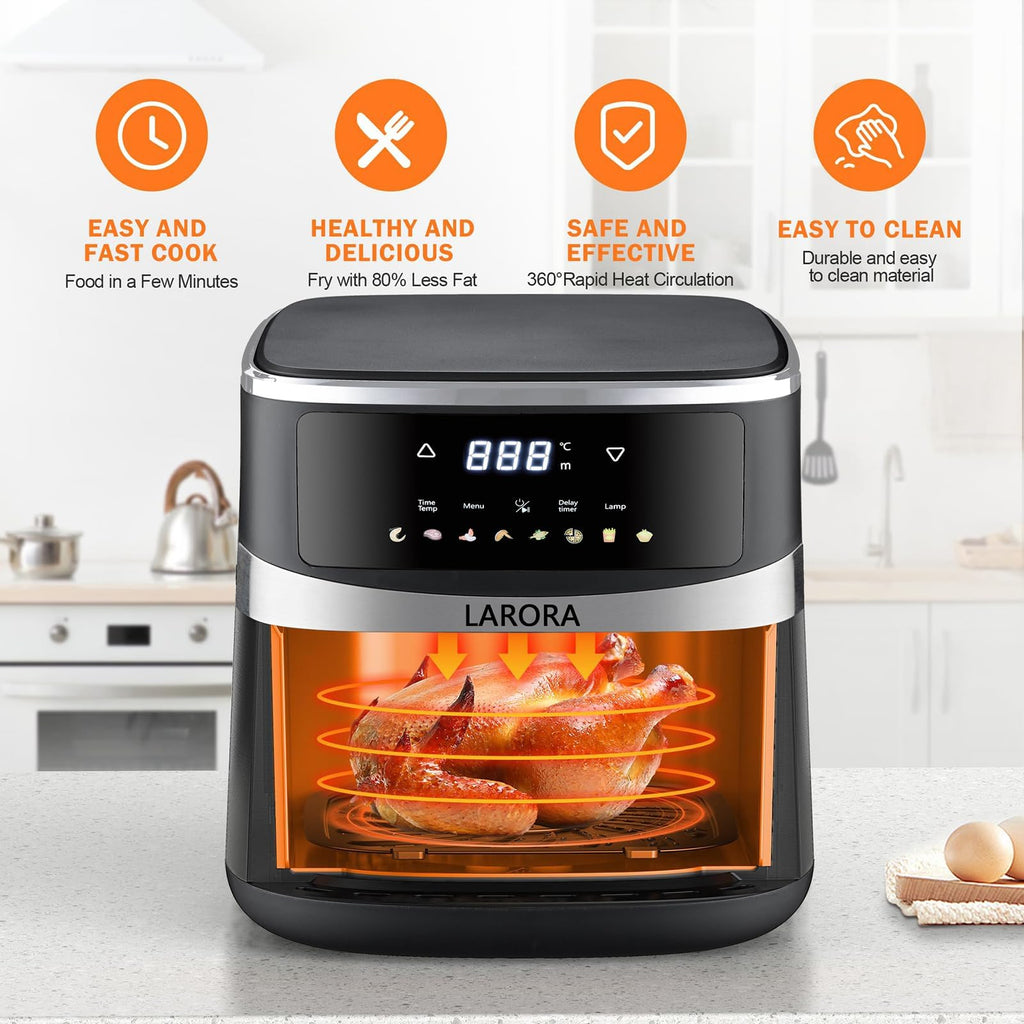 6 QT Family Size Air Fryer with Visible Cooking Window Z151