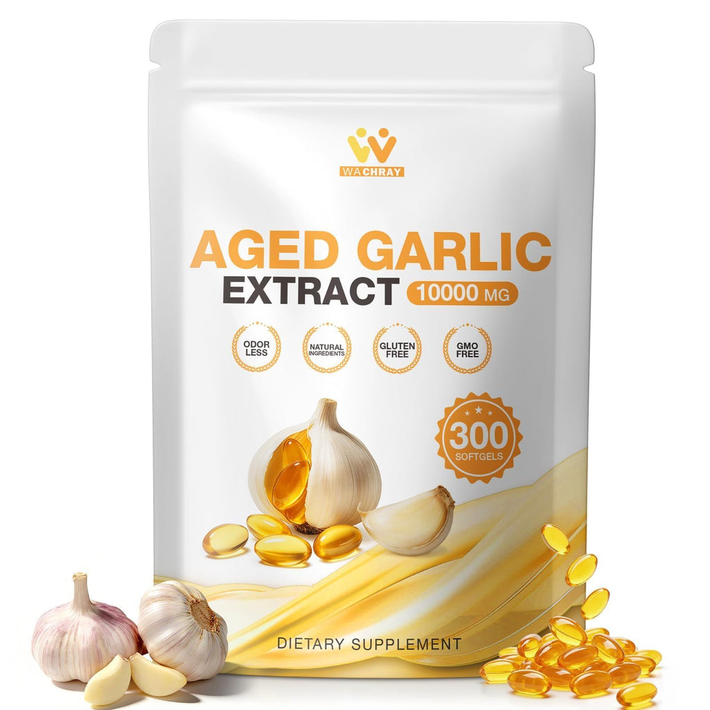 Odorless Garlic Extract Softgels 10000mg 300 Count R5614