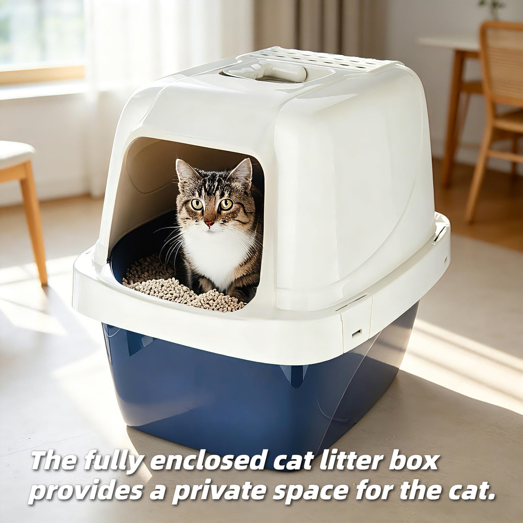 Extra-Large Enclosed Hooded Cat Litter Box W5780