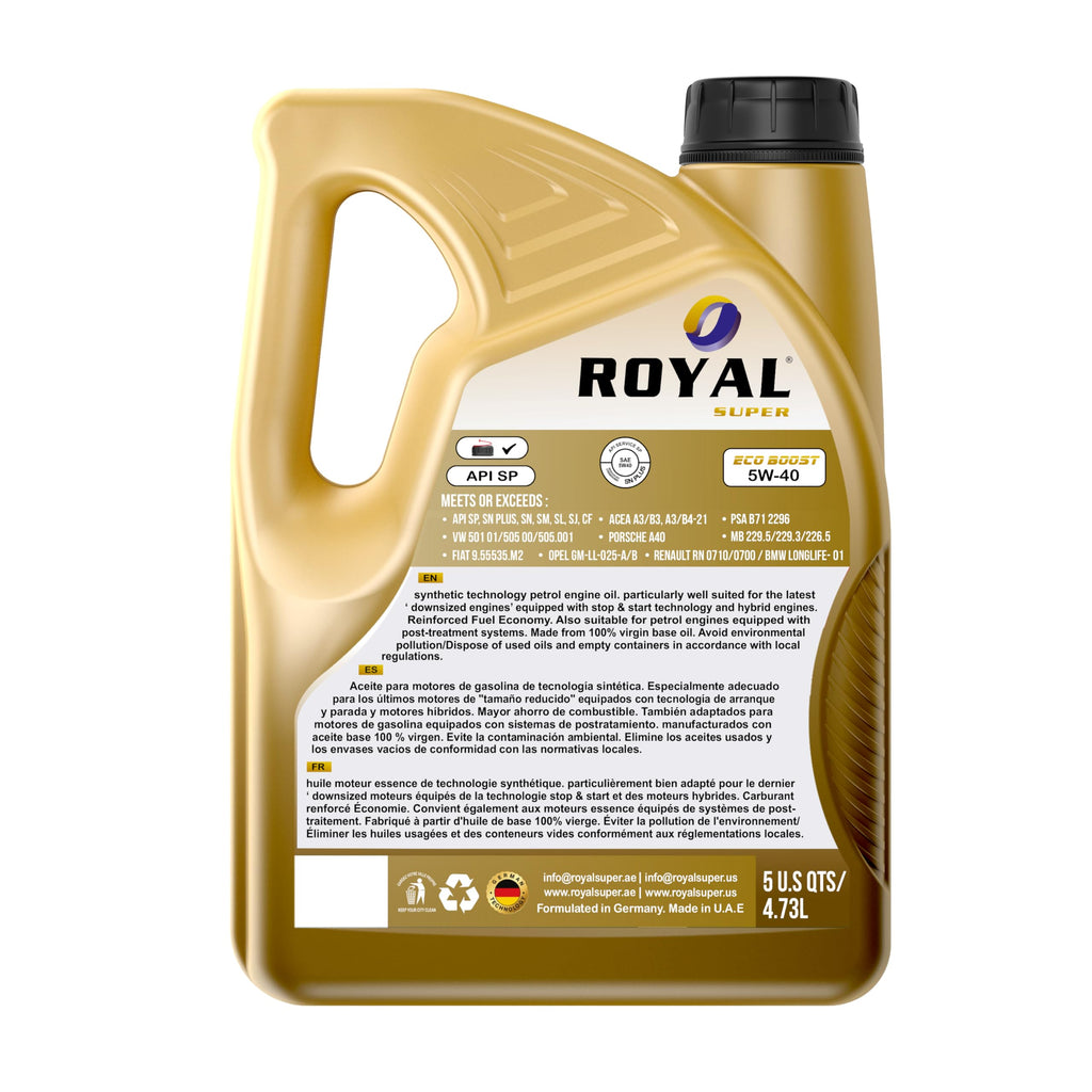 5W-40 Full Synthetic Engine Oil 5 US Quarts X558