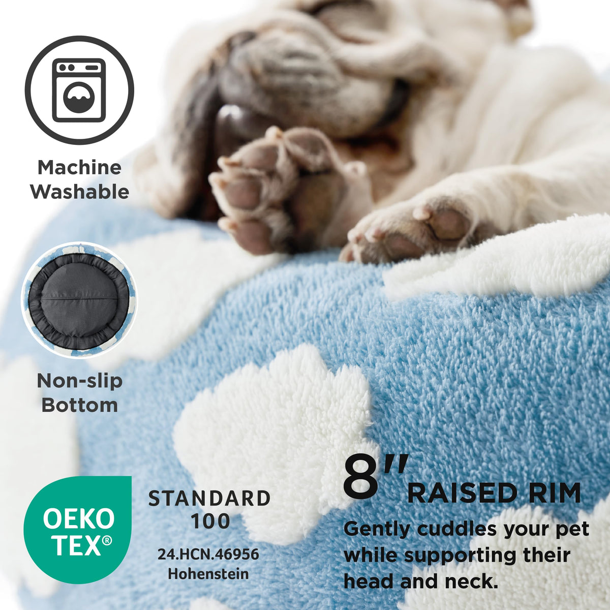 Blue 30x30x8in Dog Bed I453281