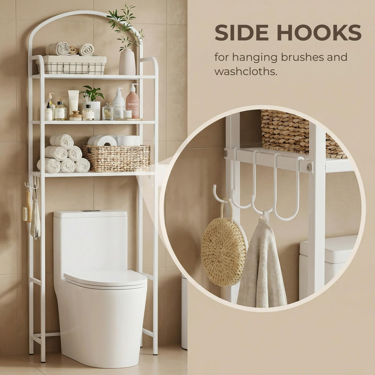 3 Tier Over The Toilet Storage Rack T7914
