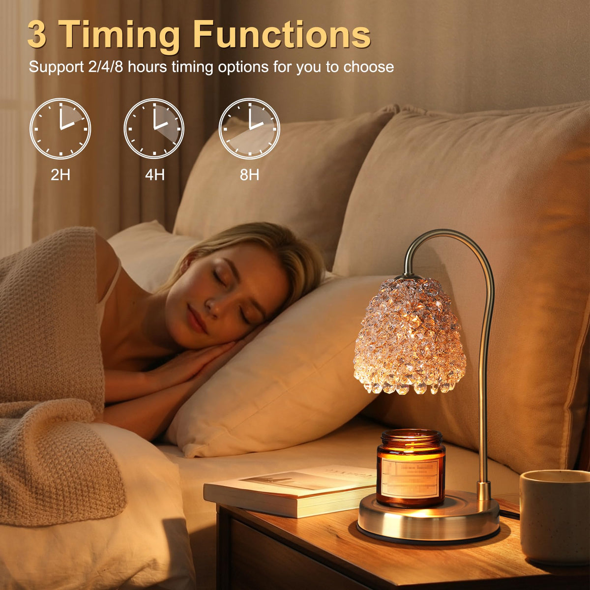 Electric Candle Warmer Lamp with Timer Dimmer N81295