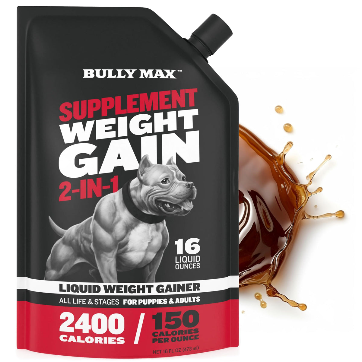 Dog Weight Gainer Soft Chews Liquid Gel Supplement & Muscle Builder Power Tabs Bundle U3271