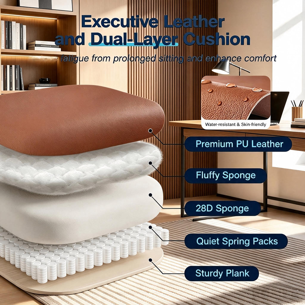Big and Tall High Back Office Chair with Footrest F282