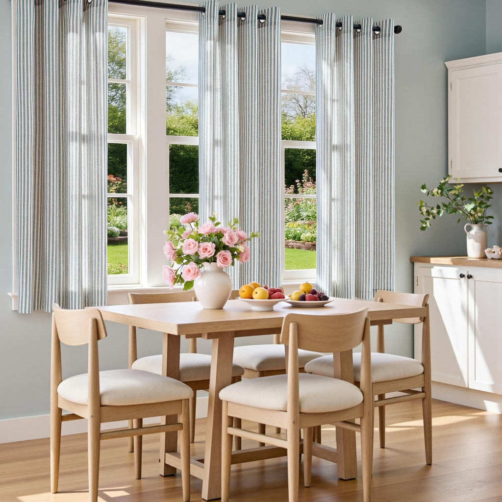 Linen Striped Curtains P6929