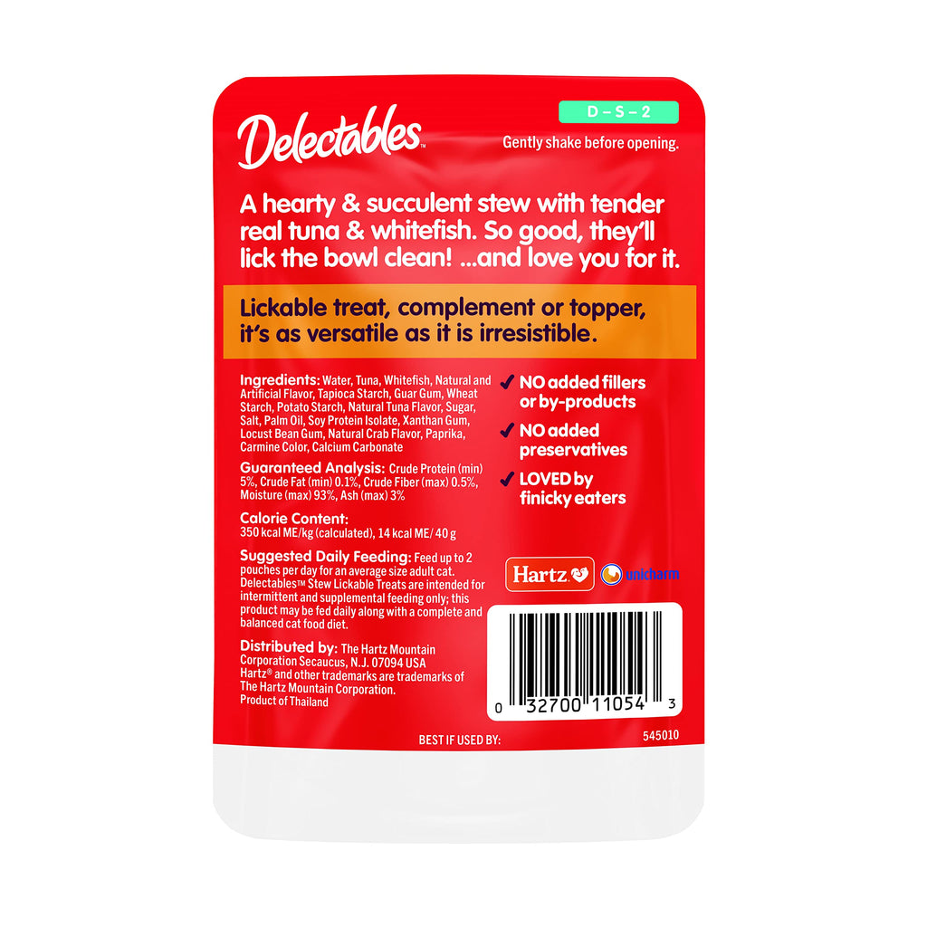 Wet Cat Treat with Real Tuna & Whitefish 1.4oz 12ct U4825
