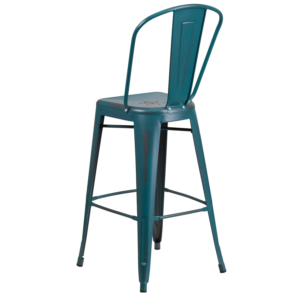 30" Metal Counter Stool with Footrest E32294