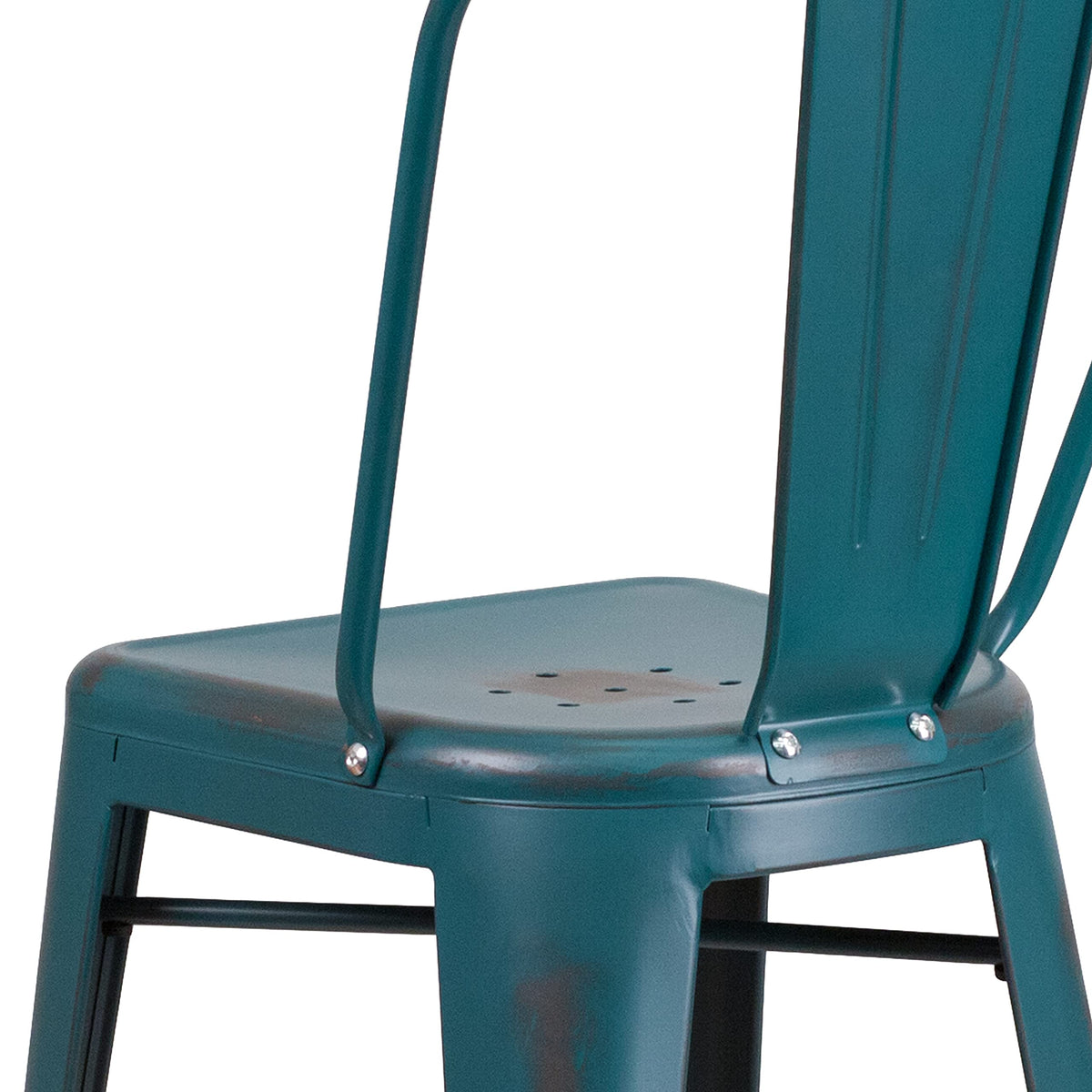 30" Metal Counter Stool with Footrest E32294