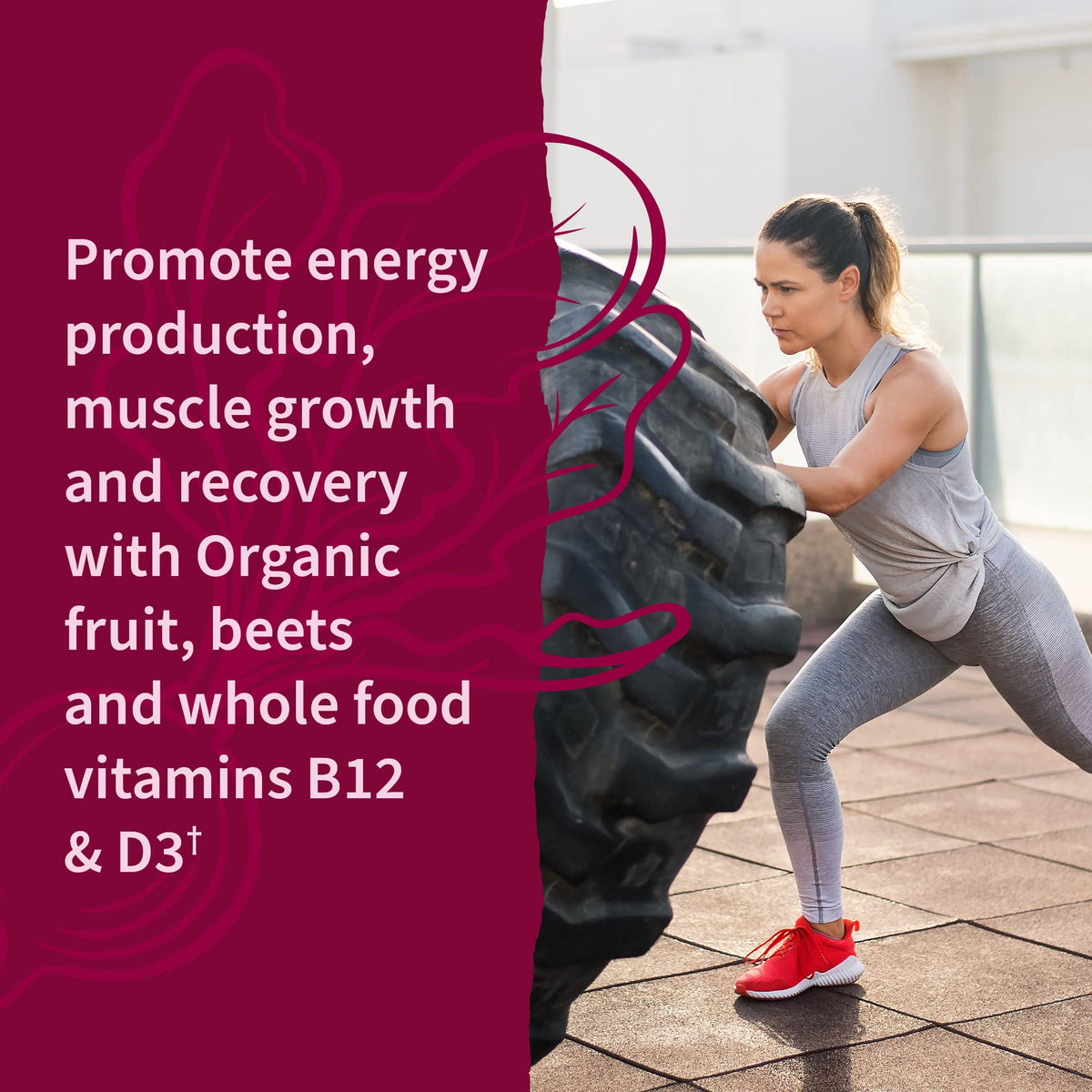 Organic Beet Gummies Raspberry Flavored 30 Servings Z428