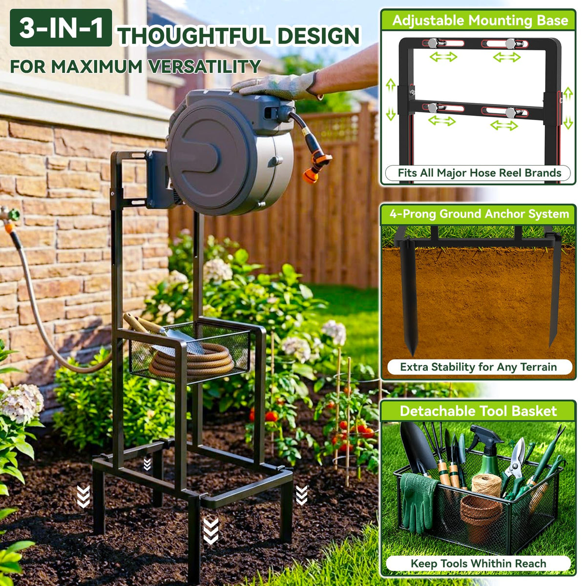 Retractable Hose Reel Stand/Mounting Post S361368