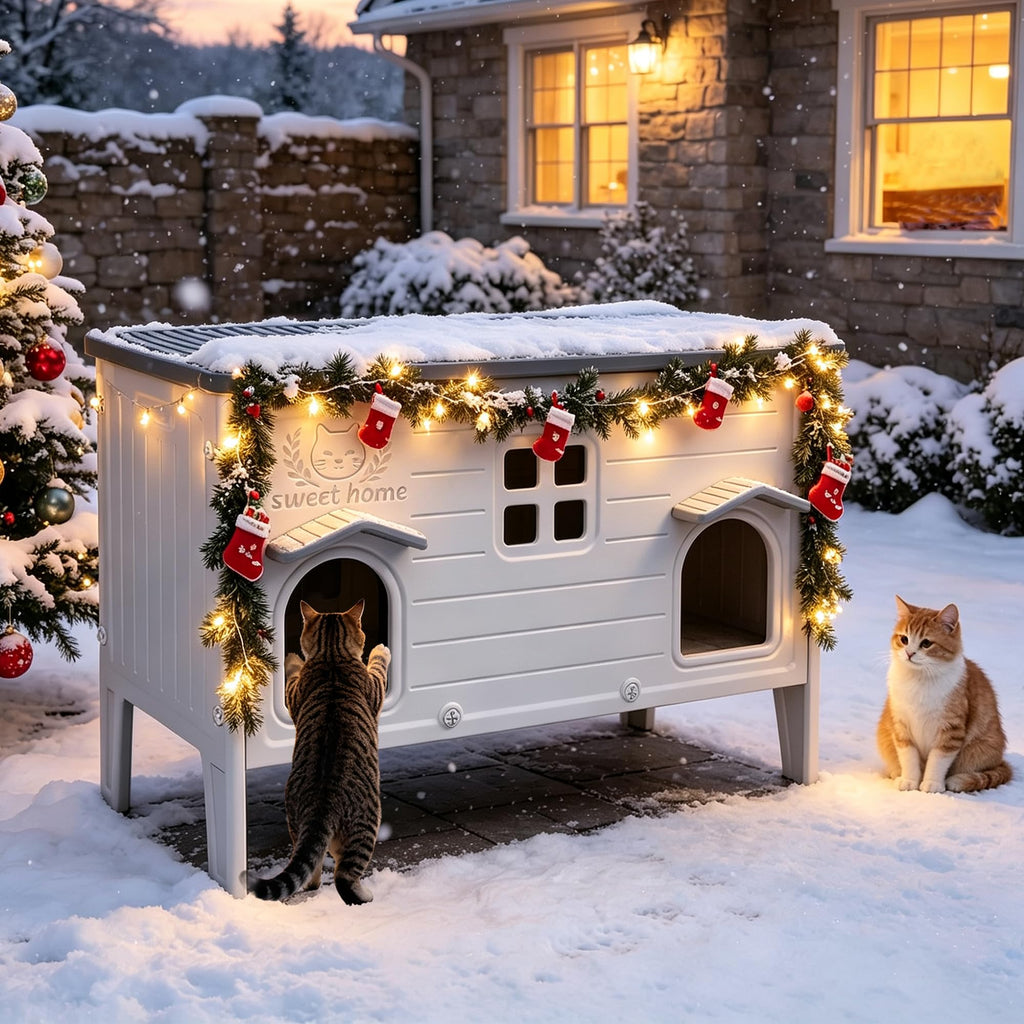 Waterproof Outdoor Cat House N688