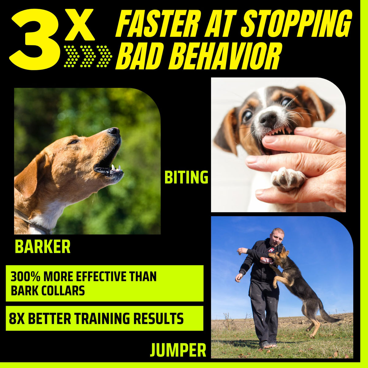 Long Range Ultrasonic Rechargeable Anti Bark Device for Dogs (Black) T42159
