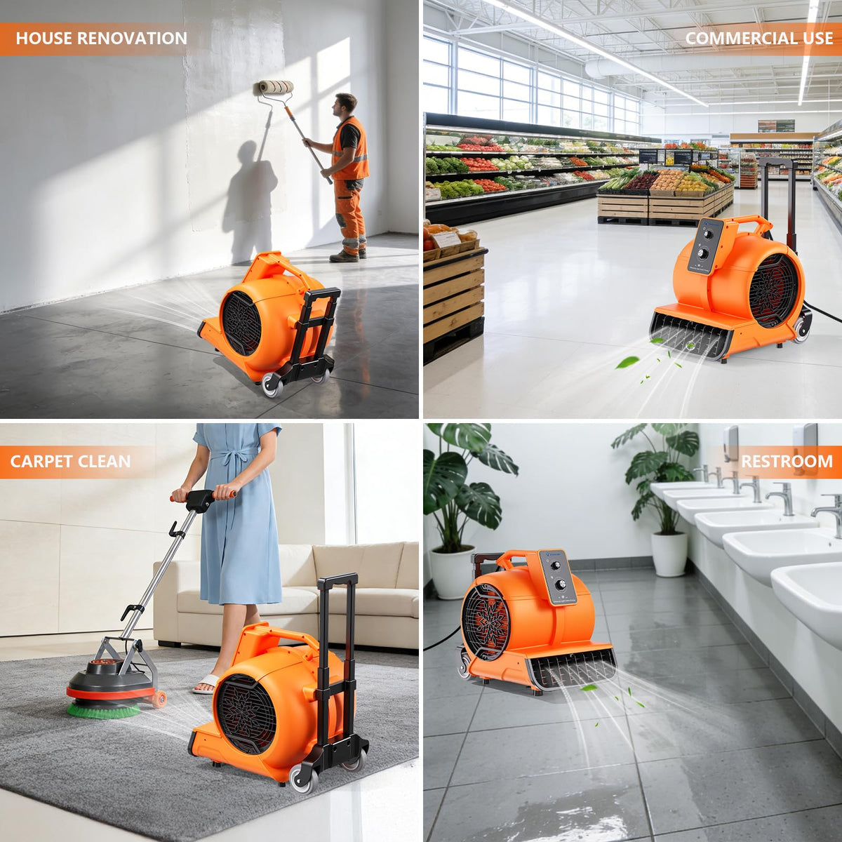 1 HP 4000 CFM Portable Air Mover G205025