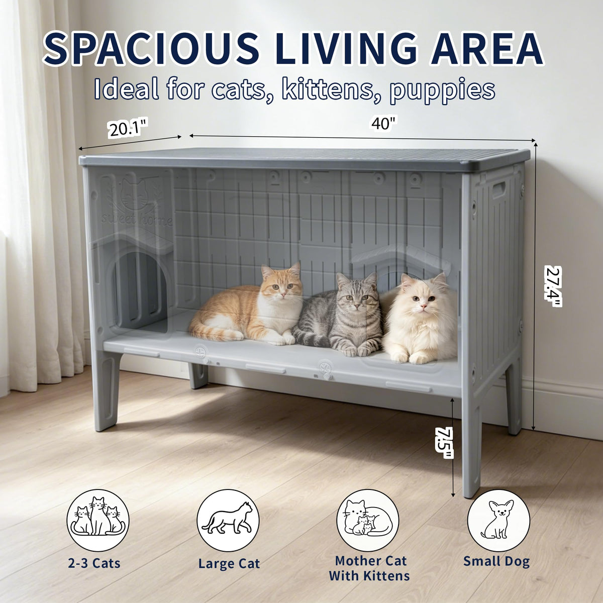 Waterproof Outdoor Cat House N688