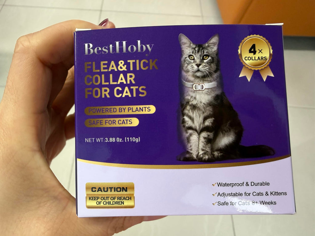 Flea and Tick Collar for Cats 4 Pack Gray W17040