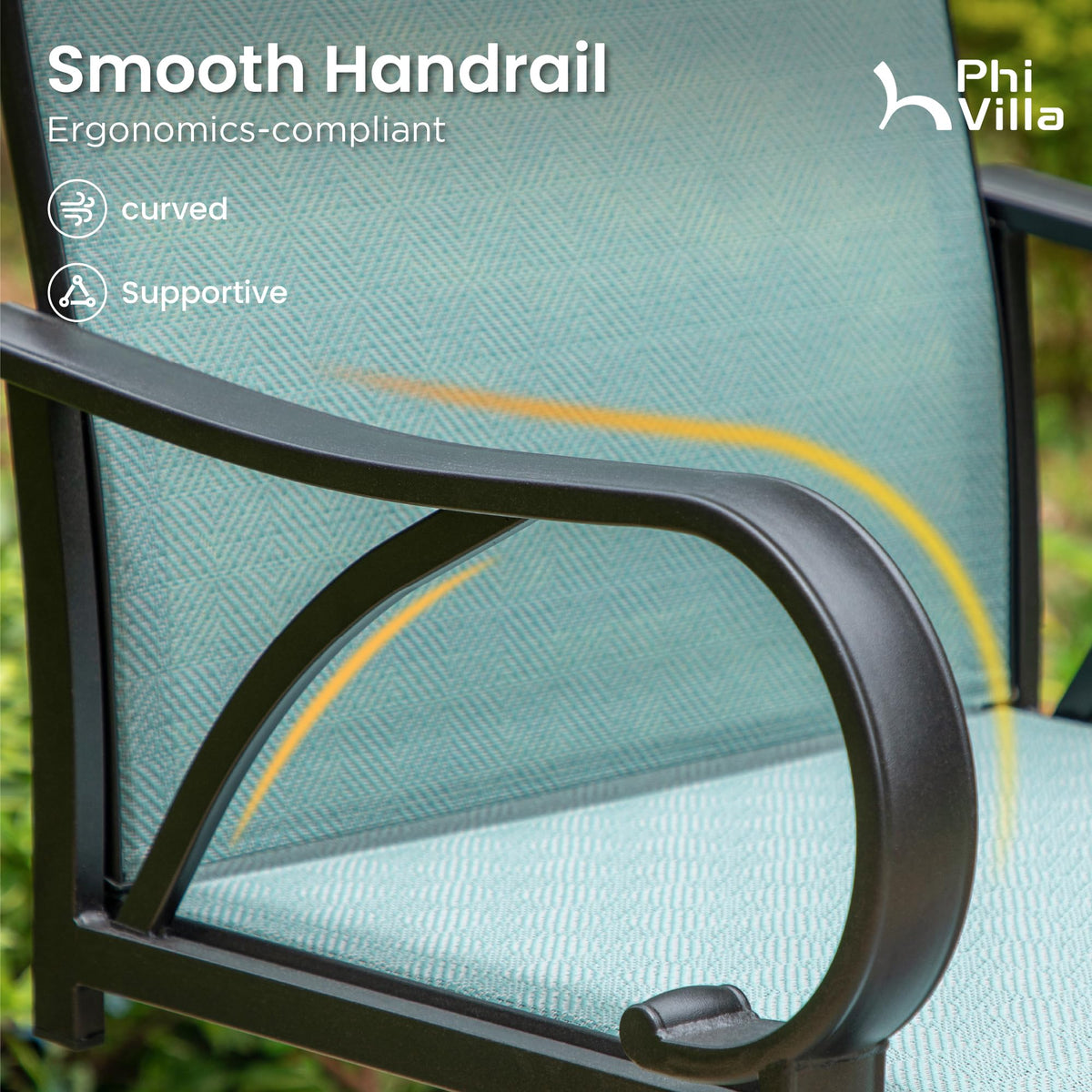 Bar Height Patio Table and Chairs Set for 2 F534
