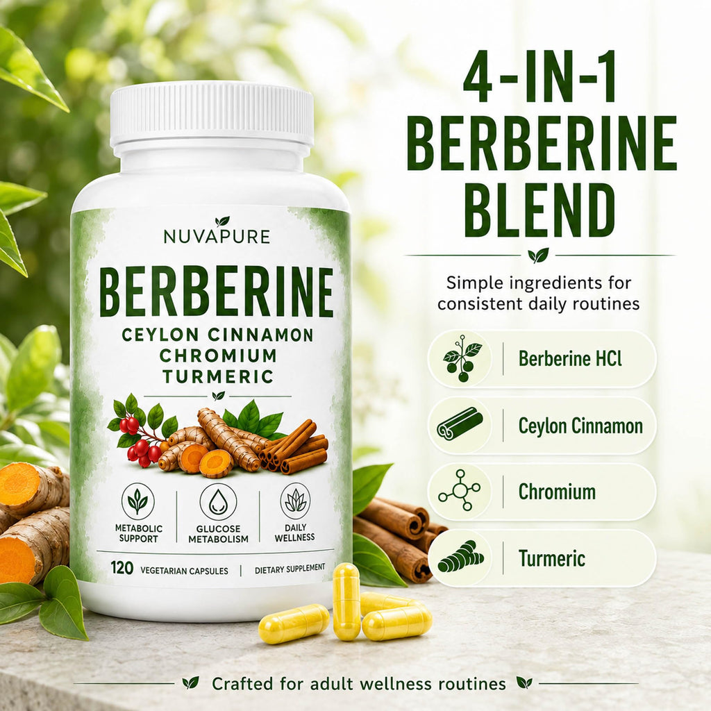 Berberine with Ceylon Cinnamon, Chromium & Turmeric, 120 Vegetarian Capsules I28586