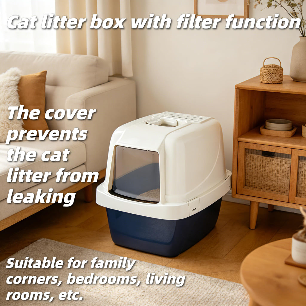 Extra-Large Enclosed Hooded Cat Litter Box W5780