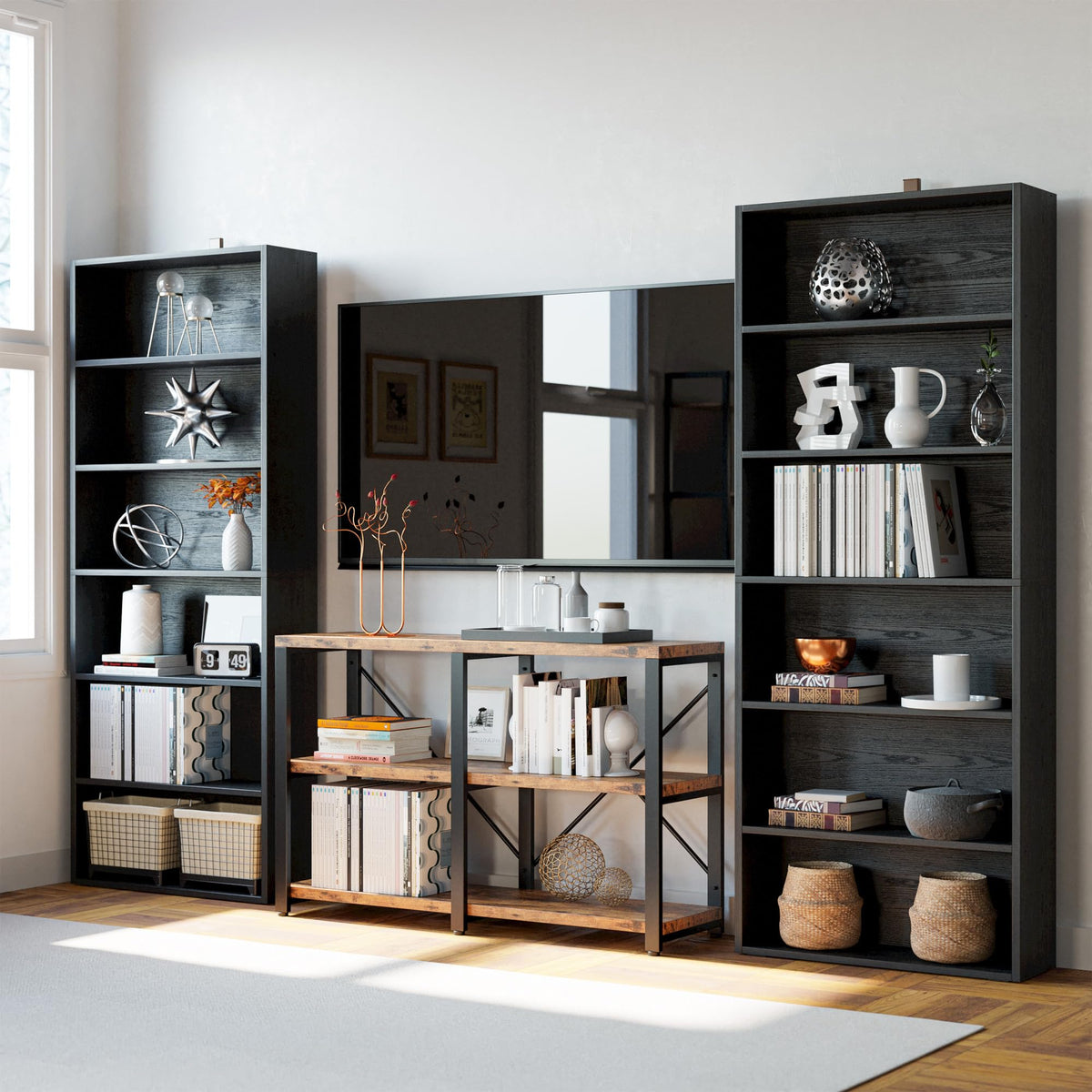6 Tiers 70 in Tall Bookshelves and Bookcases N32798
