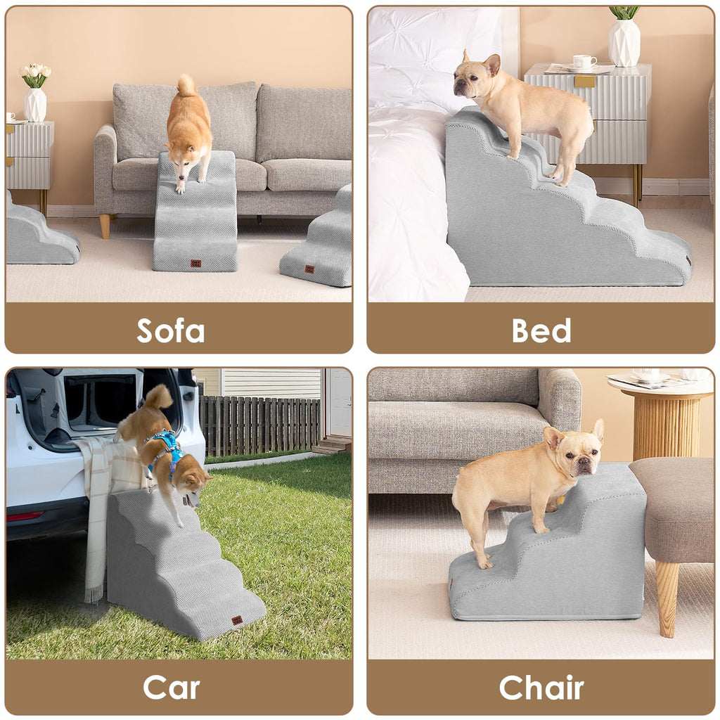 Curved Dog Stairs Ramp 4-Step Z36473