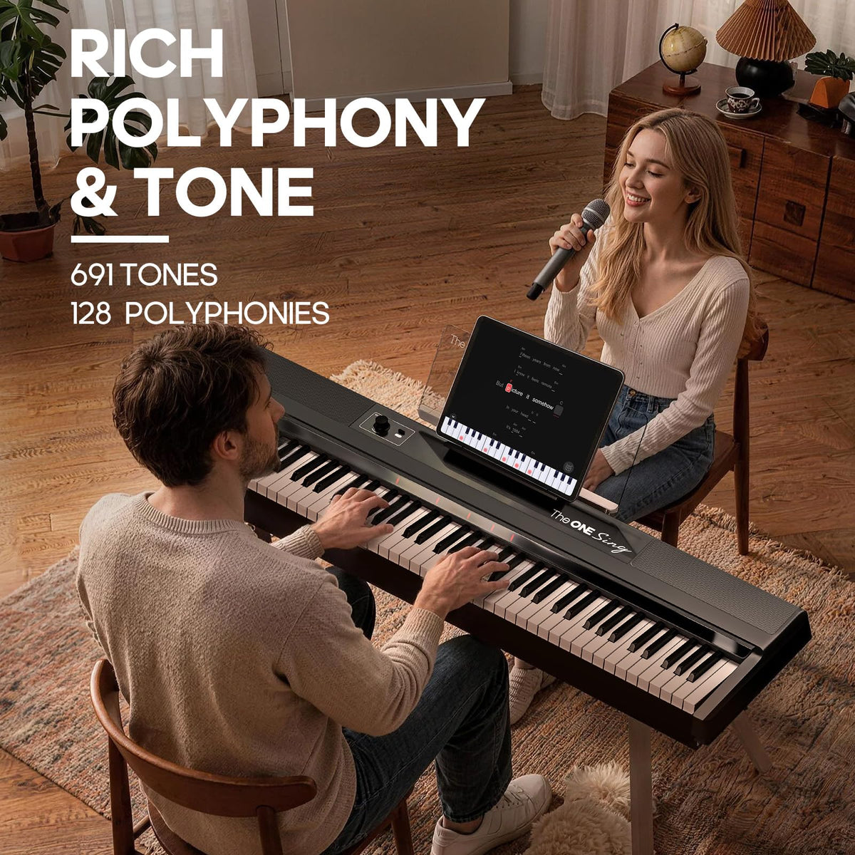 88-Key Weighted Hammer Action Digital Piano Keyboard B818