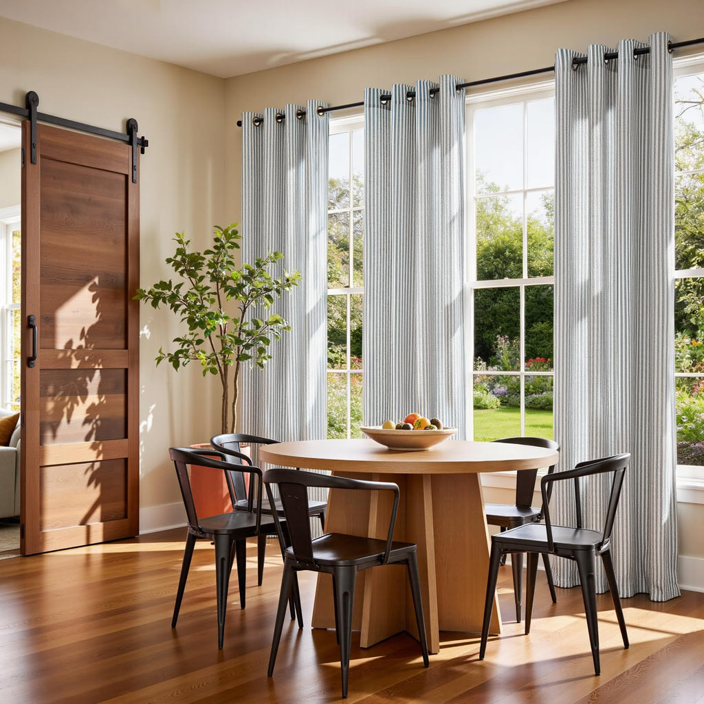 Linen Striped Curtains P6929