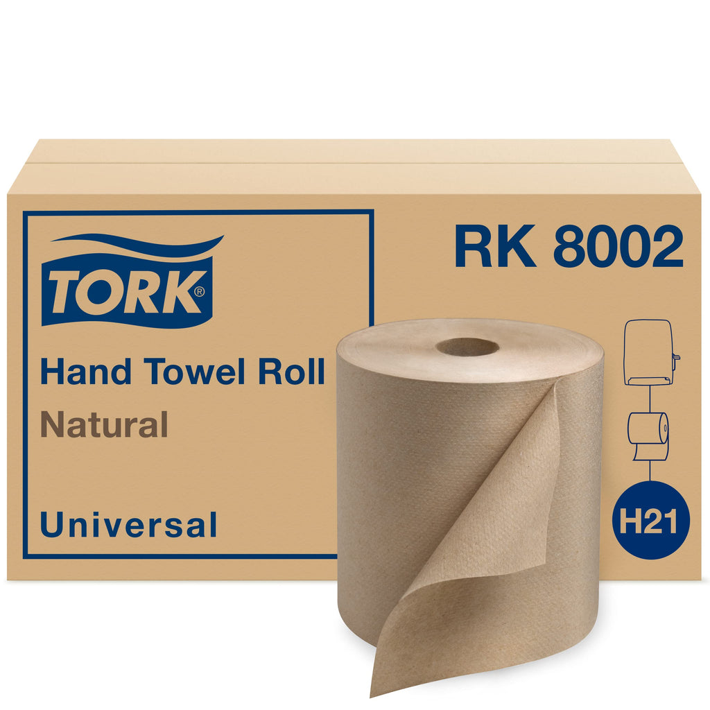 Paper Hand Towel Roll Natural H21 (6 Rolls) and Multifold Hand Towel Natural H2 (16 Packs) Y6884
