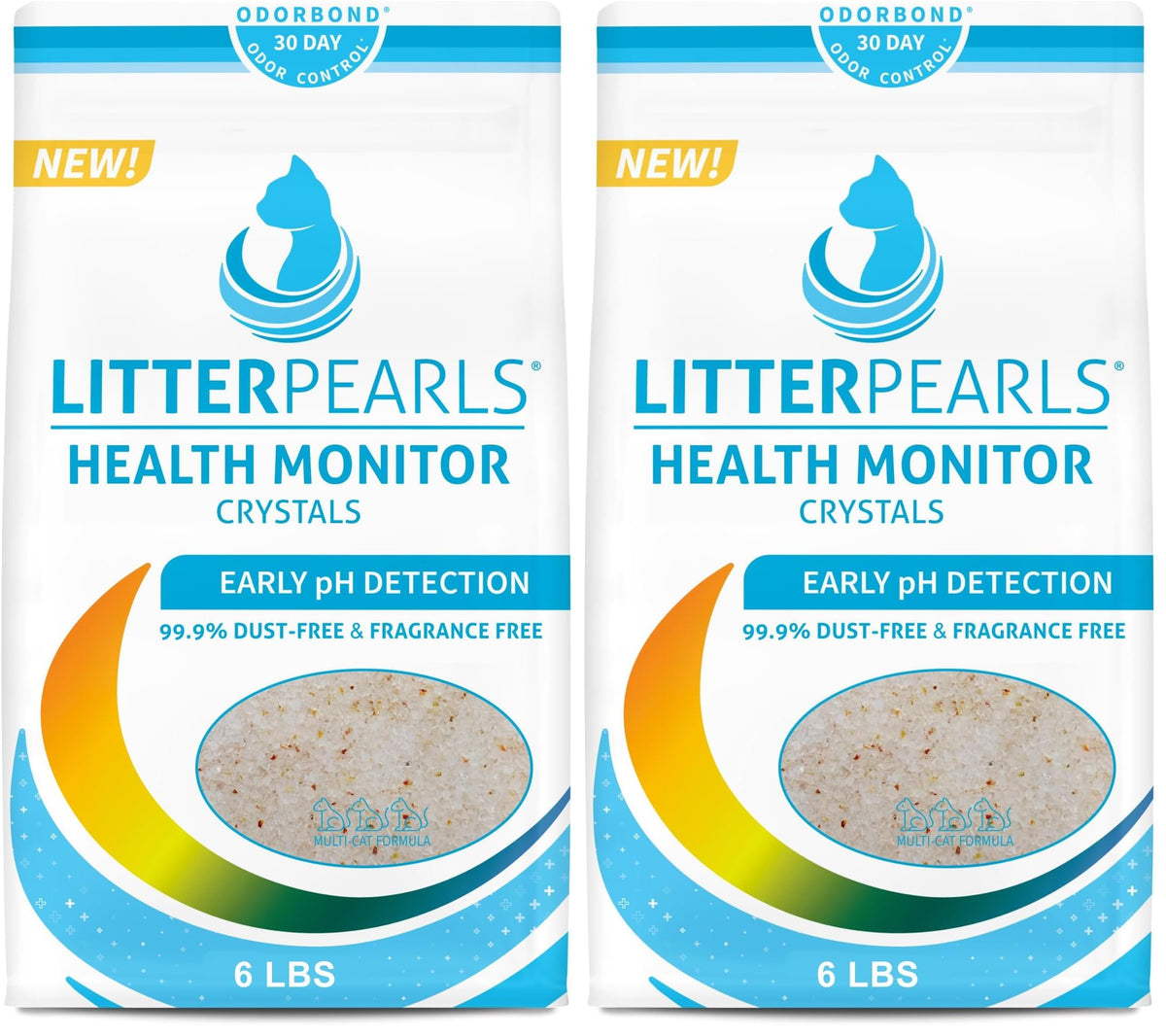 Unscented Micro Crystals Cat Litter 6 LB Bag D2227