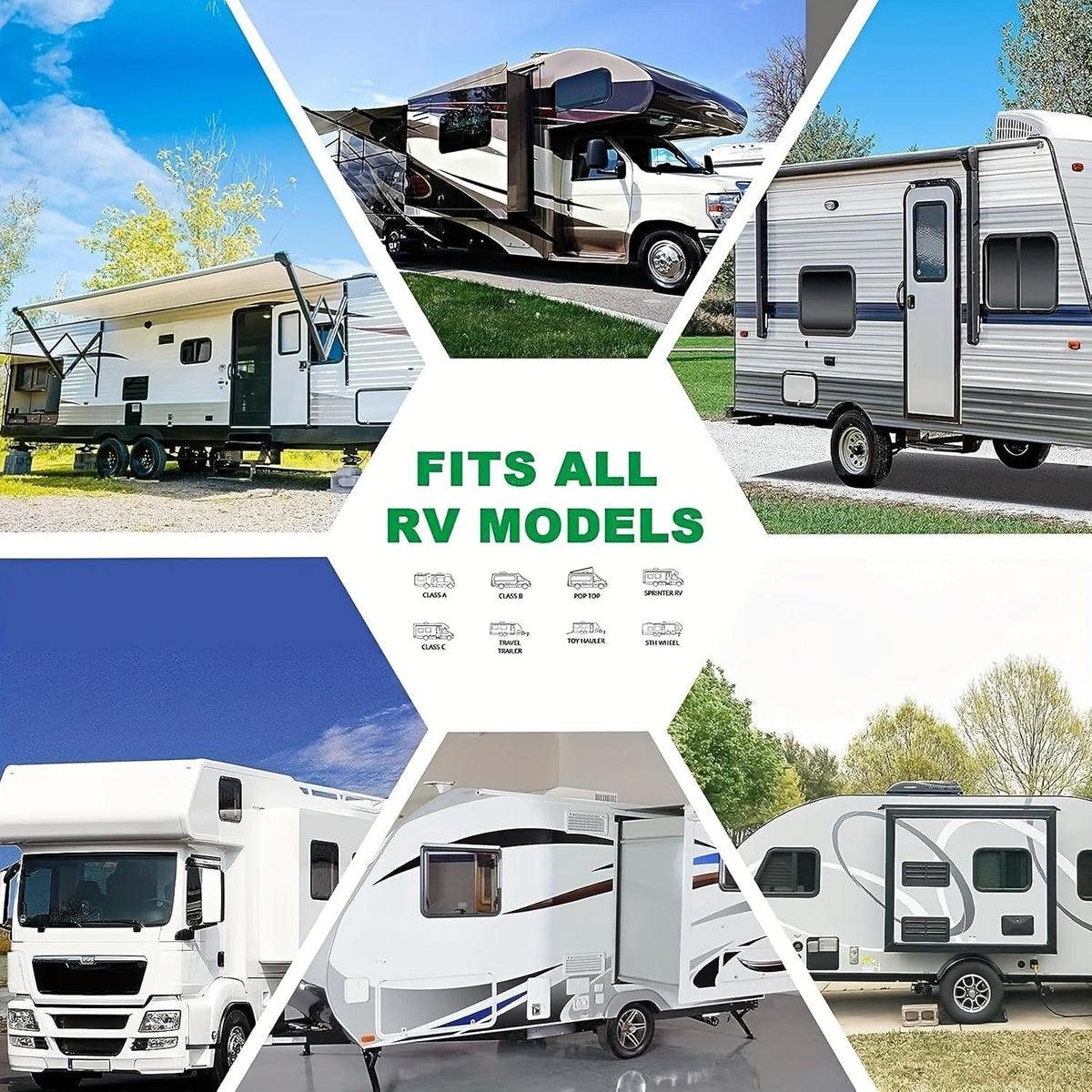 Heavy Duty Waterproof UV Resistant RV Roof Cover H156385