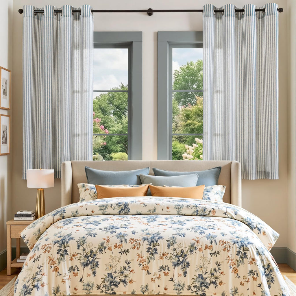 Linen Striped Curtains P6929