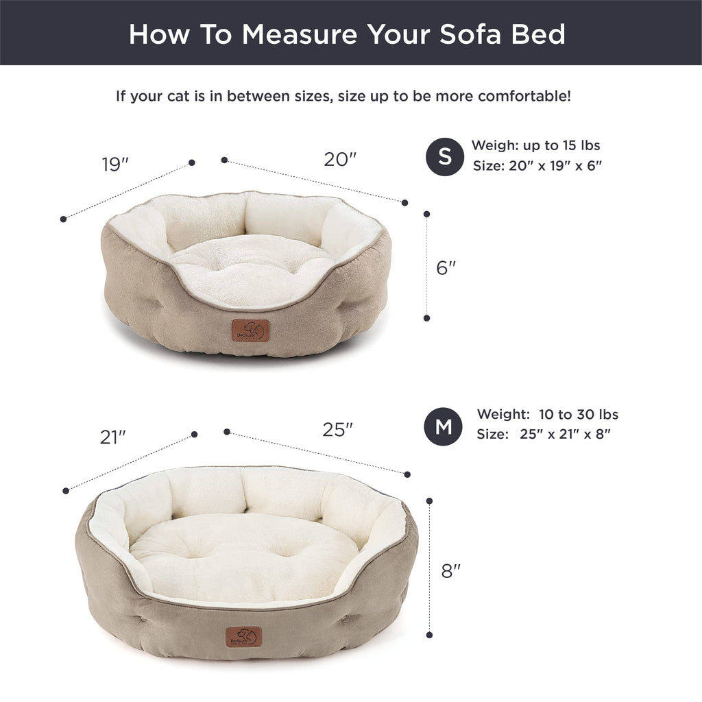 Small Washable Round Dog Bed D416786