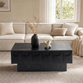 Black Coffee Table with Hidden Storage Q238
