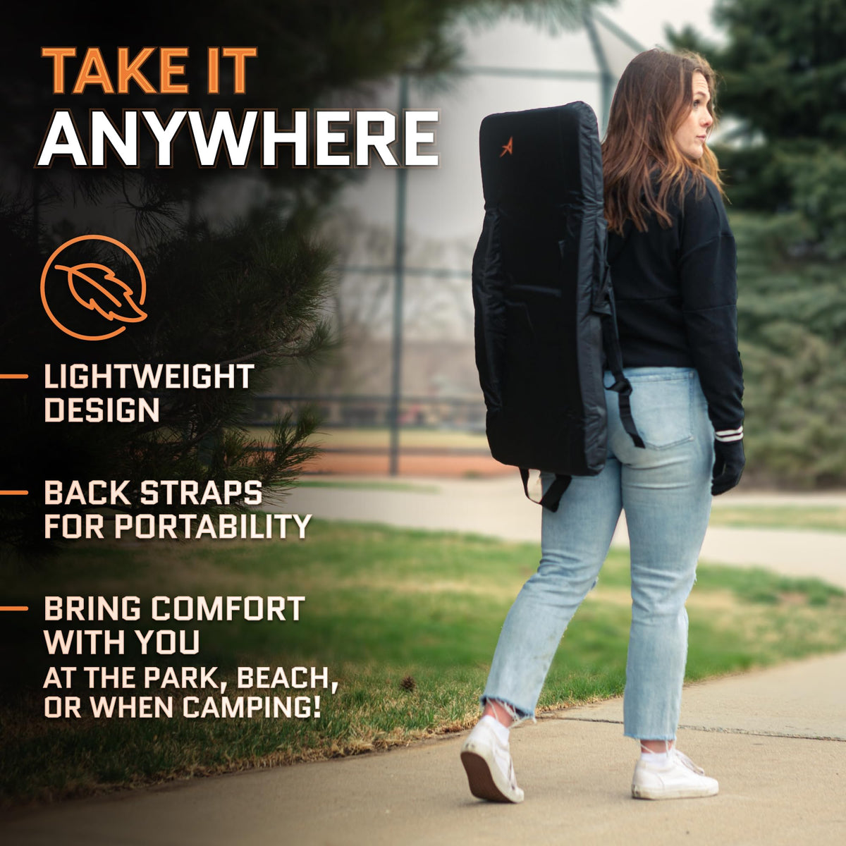 Heated Stadium Seats for Bleachers with Back Support Q92883