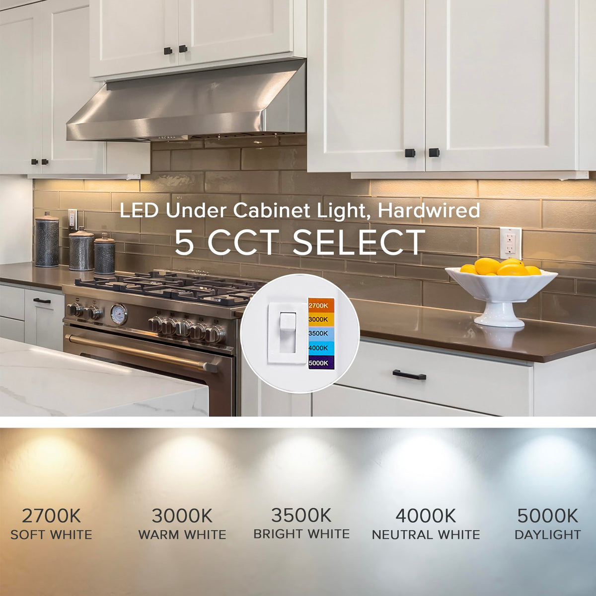 24 in. Hardwired LED Under Cabinet Light W184623
