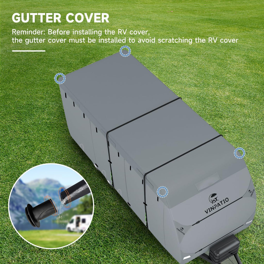 9 Layers Heavy Duty RV Trailer Cover Fits 14'-16' U3347