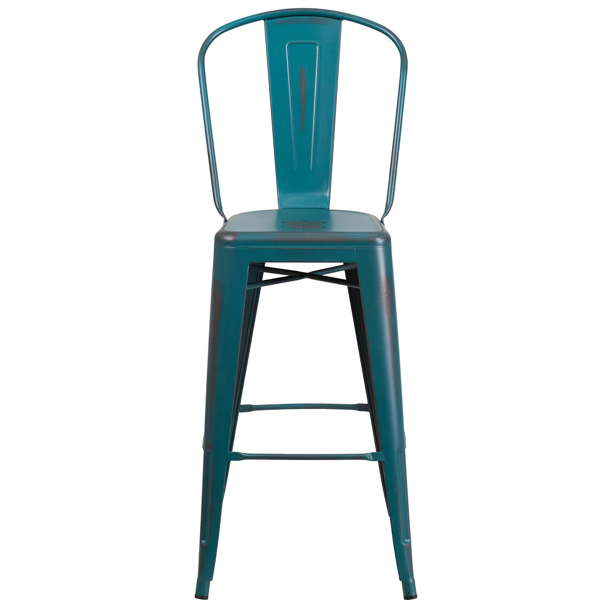 30" Metal Counter Stool with Footrest E32294