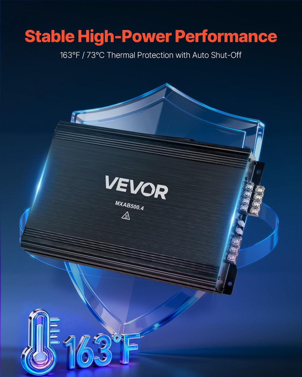 4 Channel Bridgeable Class A/B Car Audio Amplifier S938492