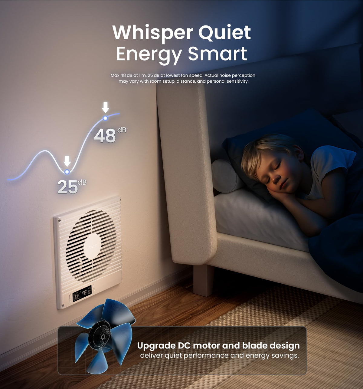 8" Room to Room Ventilation Fan with Remote U830