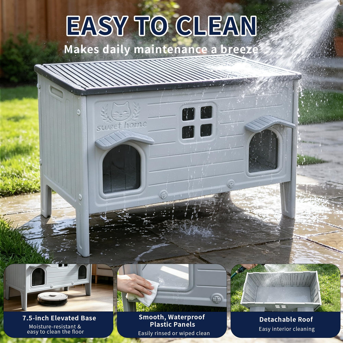 Waterproof Outdoor Cat House N688