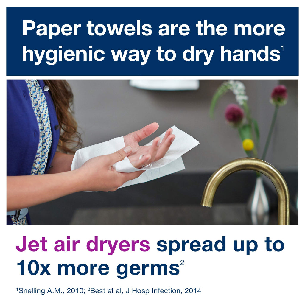Paper Hand Towel Roll Natural H21 (6 Rolls) and Multifold Hand Towel Natural H2 (16 Packs) Y6884